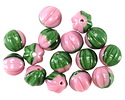 Czech Glass Pink Water Lily Melon Round 8mm