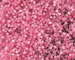 Miyuki Delica Silk Inside Dyed Light Carnation AB (DB1875) 11/0 Seed Bead
