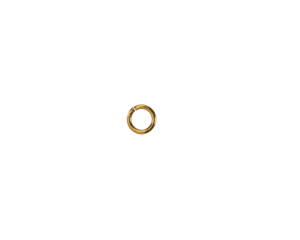 Waterproof 18K Gold PVD Plated Stainless Steel Jump Ring 5mm, 20 gauge