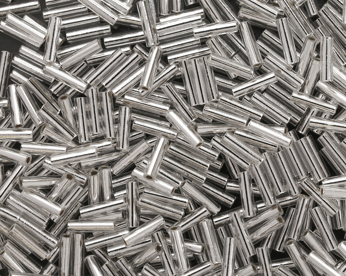 Miyuki Silver Lined Crystal Bugle Bead 6mm