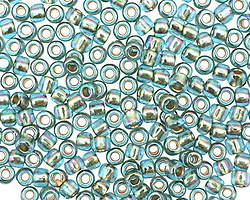 TOHO Rainbow Aqua (with Gold Lining) Round 6/0 Seed Bead