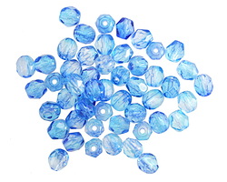 Czech Glass Blue Skies Fire Polished Round 4mm