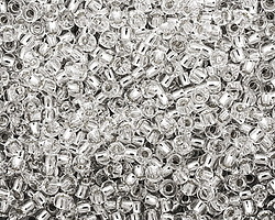TOHO Crystal (with Silver Lining) Round 8/0 Seed Bead