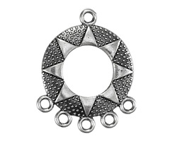 Antique Silver (plated) Sunburst Chandelier Focal 31x25mm