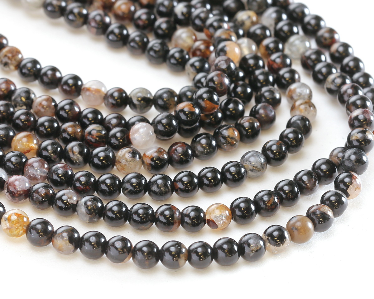 Sunset Black Tourmaline Round 4mm
