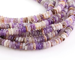 Dogtooth Amethyst Spacer Rondelle 2x6mm