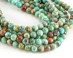 Natural African Turquoise Round 6mm