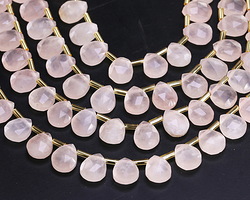 Madagascar Rose Quartz (A) Microfaceted Teardrop 8x10mm
