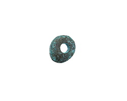Mykonos Copper (plated) Patina Organic Oval Disc Focal 13x11mm