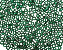 TOHO Transparent Green Emerald Round 8/0 Seed Bead