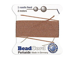Beige Griffin Nylon Beading Cord Size 8 (0.8mm), 2 meters