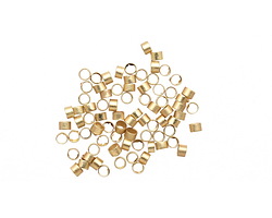 Satin Hamilton Gold (plated) Crimp Tube 2x2mm