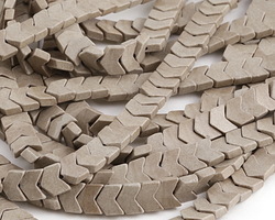 Mushroom Agate Chevron 7x8mm