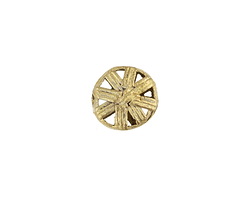 African Brass Basket Sun Coin 16-18mm