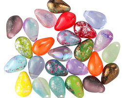 Czech Glass Multi-Color Teardrop 6x9mm