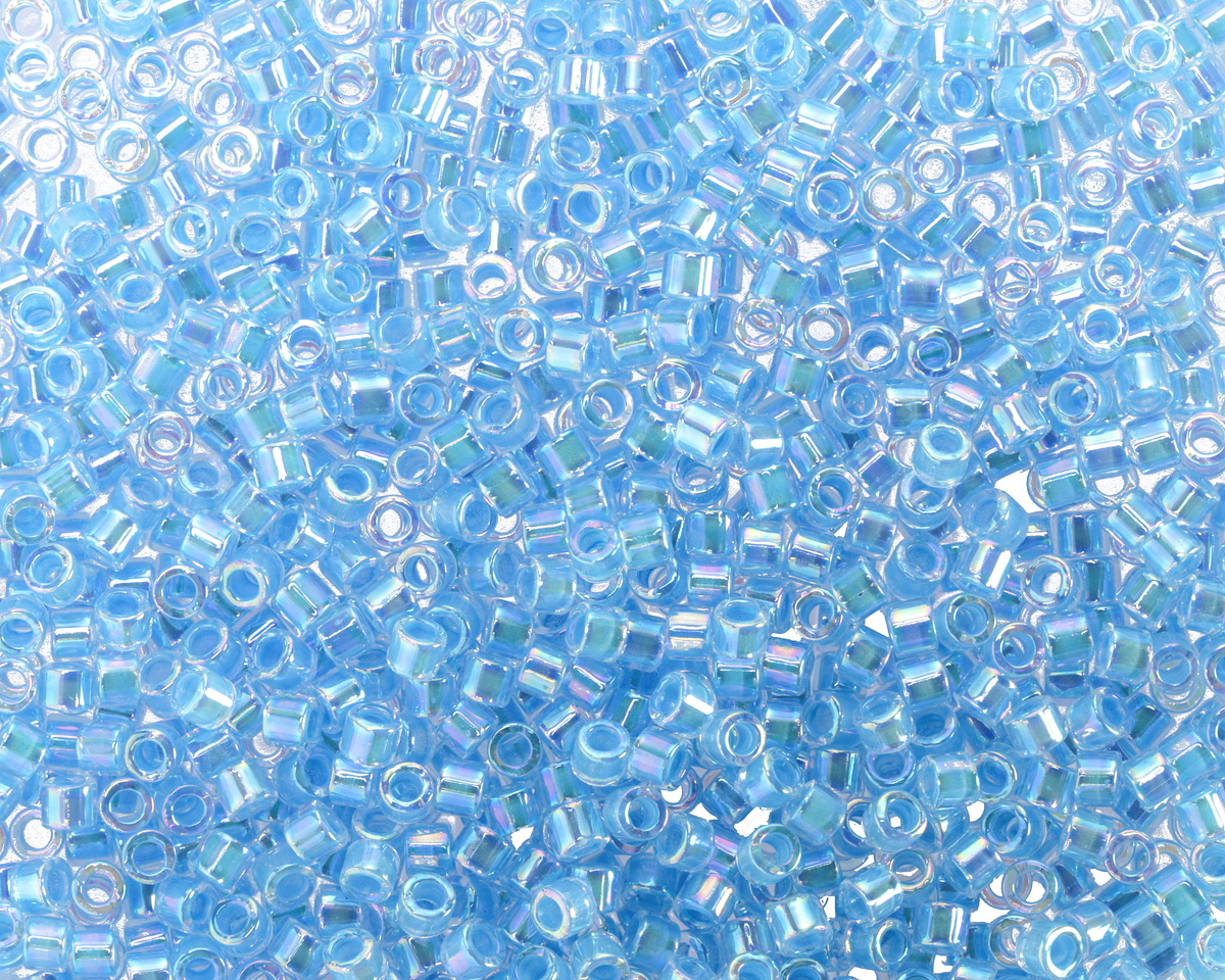 Miyuki Delica Silver Lined Aqua (DMB0044) 10/0 Seed Bead