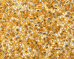 Miyuki Delica Silver Lined Gold (DBS0042) 15/0 Seed Bead