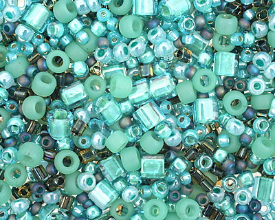TOHO Take Seafoam/Green Seed Bead Mix