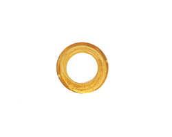 African Recycled Glass Amber Dogon Mini Ring 10-14mm