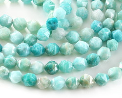 Brazil Amazonite Star Cut Round 9-10mm