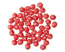 Czech Glass Guava Metallic Suede Fire Polished Round 4mm