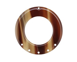 Zola Elements Brown Sugar Acetate Donut Chandelier 38mm