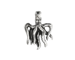 Mykonos Antique Silver (plated) Octopus Charm 17x23mm