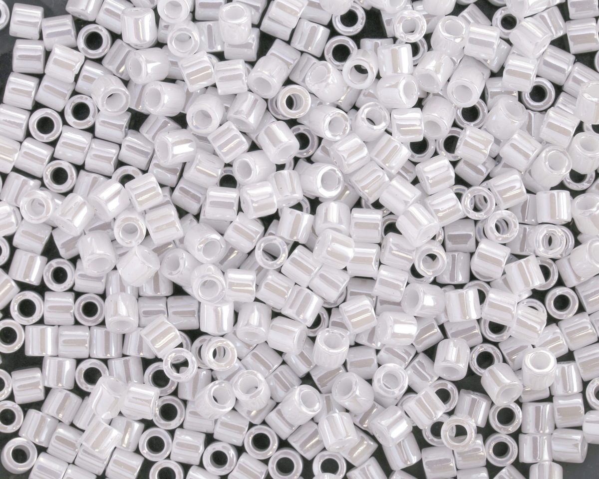 Miyuki Delica White Pearl Ceylon (DBL0201) 8/0 Seed Bead