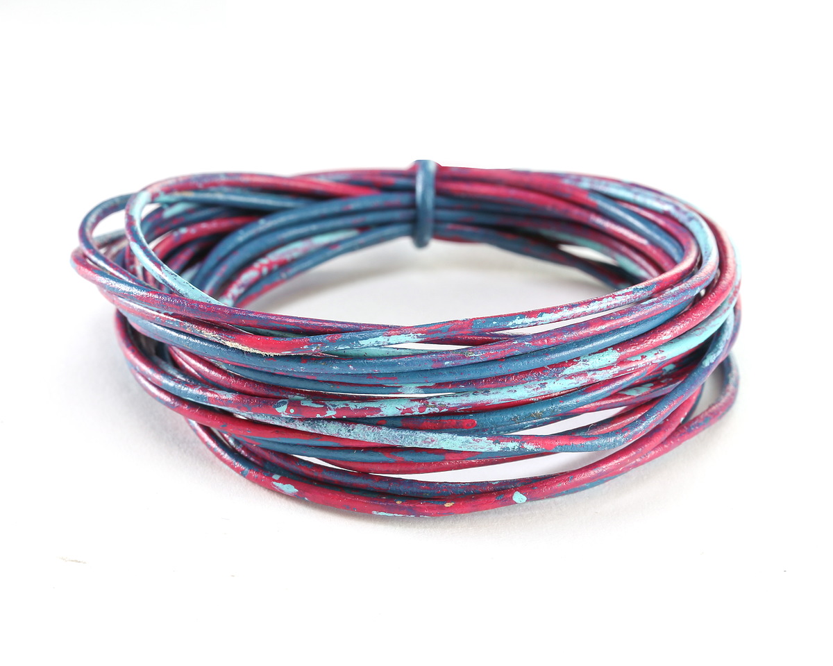 Aurora Blend Round Leather Cord 1.5mm