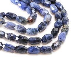 Dumortierite Microfaceted Long Nugget 9x14mm