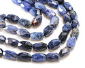 Dumortierite Microfaceted Long Nugget 9x14mm