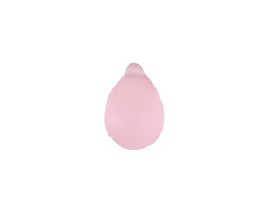 Blossom Pink Beach-Style Glass Teardrop Focal 14x10mm