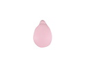 Blossom Pink Beach-Style Glass Teardrop Focal 14x10mm