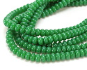 Jade Green Glass Rondelle 5x8mm