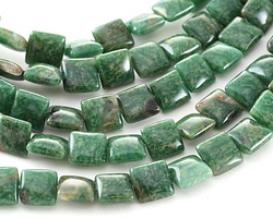 Verdite (Dark Green) Puff Square 10mm