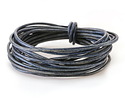Natural Pacific Blue Round Leather Cord 2mm, 16 feet