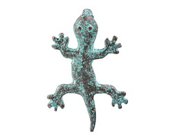 Mykonos Copper (plated) Patina Friendly Lizard Charm 33x22mm