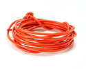 Orange Round Leather Cord 2mm, 16 feet