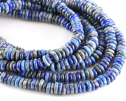 Denim Lapis Spacer Rondelle 2x6mm