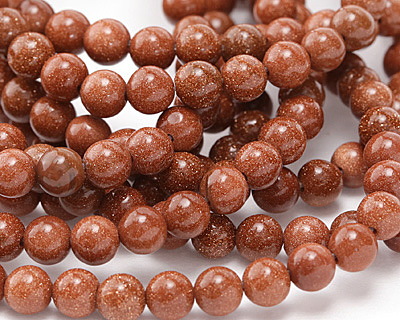 Goldstone Round 6mm