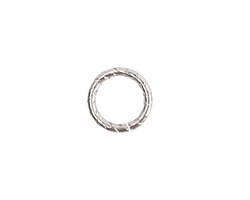 Nunn Design Sterling Silver (plated) Textured Jump Ring 12mm, 16 gauge