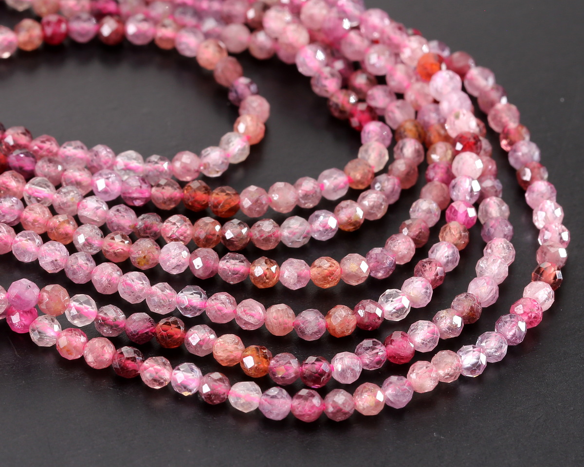 Natural Pink Spinel Faceted Round 3.5mm