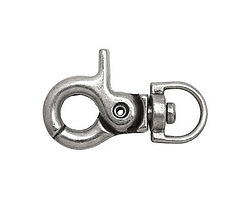 Antique Silver (plated) Swivel Lobster Clasp 30x18mm