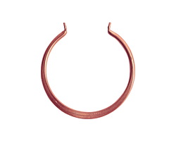 Nunn Design Antique Copper (plated) Open Flat Grande Circle Wire Frame 45x47mm