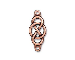 TierraCast Antique Copper (plated) Infinity Centerpiece Link 35x15mm