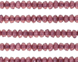 Czech Glass Bronzed Gladiola Fire Polished Rondelle 3x5mm