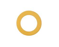 Desert Gold Beach-Style Glass Ring 23mm