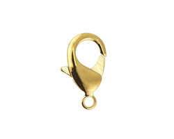 Gold (plated) Lobster Clasp 19x11mm