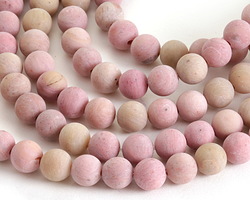 Rhodonite (matte) Round 9mm