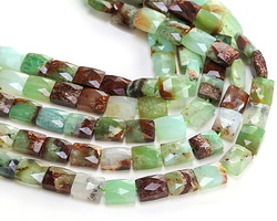Australian Chrysoprase Microfaceted Rectangle 10x8mm